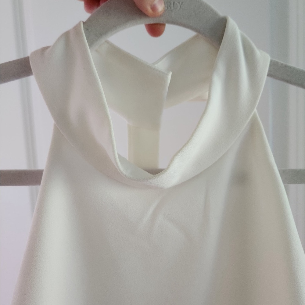 BHLDN White Halter Mini Dress - Picture 4 of 6